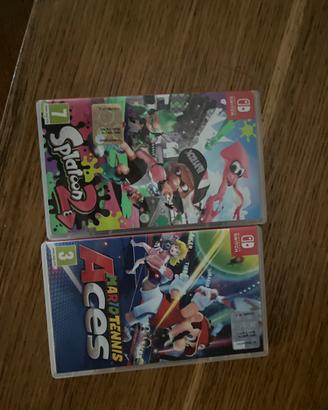 Giochi splatoon 2 e mario tennis aces