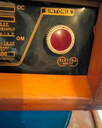 radio da collezione vintage marca elettra mod. 97