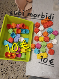 Clementoni cubi morbidi libri stoffa sonagli