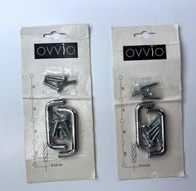 "Ovvio Roccia" maniglie in metallo cromato mm64
