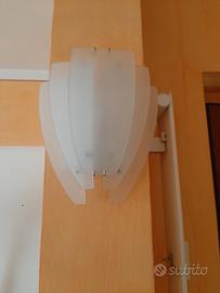 Applique da parete in cristallo satinato 