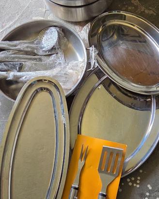Pentole in acciaio da cucina professionale