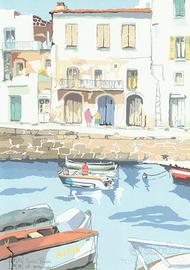 Aldo Riso Serigrafia Presso Ponza 21x30
