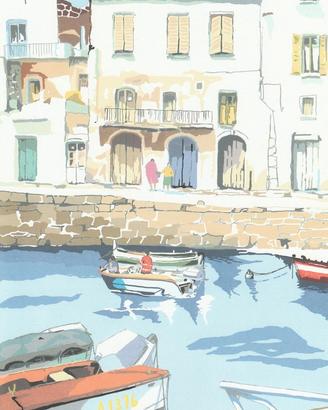 Aldo Riso Serigrafia Presso Ponza 21x30