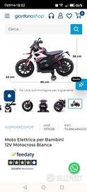 Moto Elettrica per Bambini 12V Motocross

