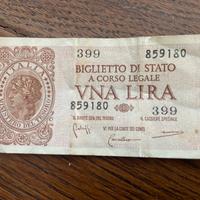 Biglietto di stato a corso legale vna lira