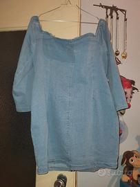 vestito jeans aderente shein curve 2xl🔥