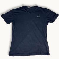 Maglietta nera Kappa V‑neck Uomo • Taglia L