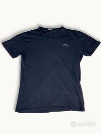 Maglietta nera Kappa V‑neck Uomo • Taglia L