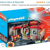 Playmobil caserma dei pompieri portatile