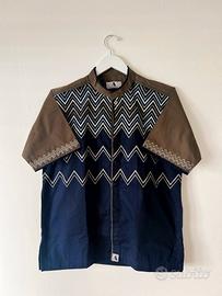 Camicia uomo manica corta ricamata M