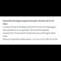 Vaschetta da bagno ok baby