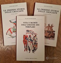 3 libri di storia delle crociate e dei templari