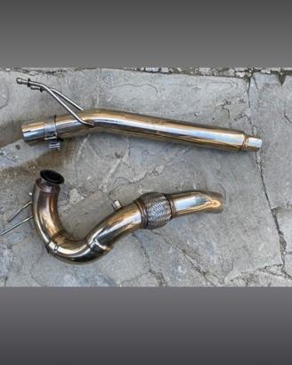 downpipe a due pezzi per Audi A3 8p