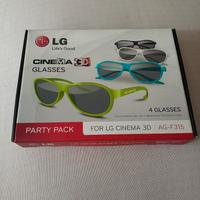 Set 4 occhiali Cinema 3D marca LG 