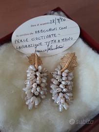 ORECCHINI IN PERLE DI FIUME E ORO