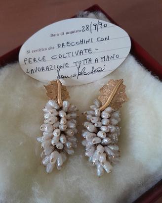 ORECCHINI IN PERLE DI FIUME E ORO