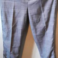 Elegante Pantalone scozzese,colore grigio, Marca F