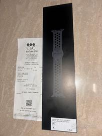 Cinturino apple watch Ahntracite/nero Nike nuovo