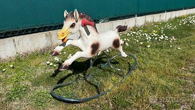 Cavallo a dondolo vintage CANOVA