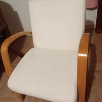 n. 1 sedia poltrona imbottita ikea