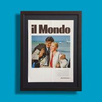 Pubblicità originale poster vintage Alitalia 1966