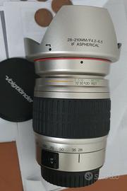 Obiettivo 28/210 x canon eos full-frame e apsc
