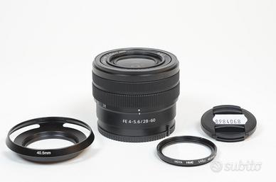 SONY FE 28-60 4-5,6 E-Mount con filtro Hoya