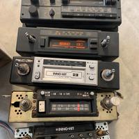 Stock lotto 5 Autoradio vintage non funzionanti