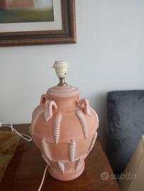 Base lume da tavolo in terracotta
