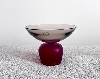 VENINI - Vetro di Murano rosso firmato 1997