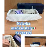 Set 6 Paia Calze Malerba Uomo 44-46 mix colori new