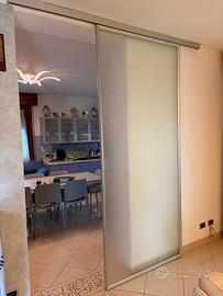 Porta scorrevole in vetro