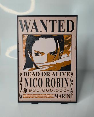 Quadro / Poster Wanted One Piece Nico Robin