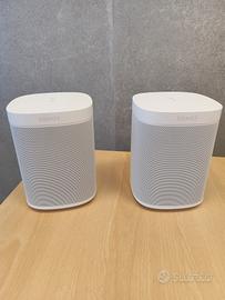 Coppia Sonos One SL bianchi - come nuovi, con scat