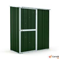 Casetta box giardino Acciaio 155x100 verde scuro