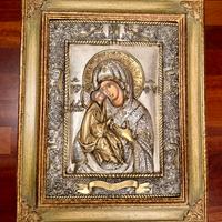Icona Vergine Maria con Gesù bambino Theotokos