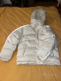 Supreme x Jordan Puffer Jacket Bianco Riflettente