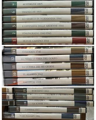 Lotto 16 DVD grandi battaglie della storia