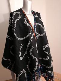 Desigual poncho reversibile