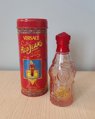 Scatola latta Versace con bottiglia profumo 
