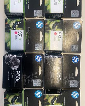 N.8 cartucce HP950XL e HP951XL originali nuove