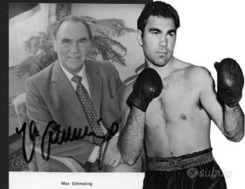 FOTO AUTOGRAFO MAX SCHMELING GERMANIA 3°REICH WW2