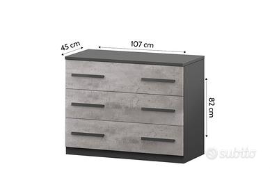 Comò + Specchio - NUOVI IMBALLATI