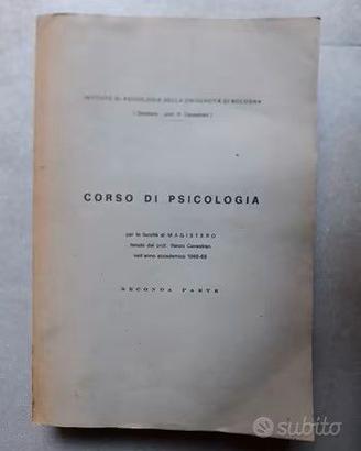 "CORSO DI PSICOLOGIA" FACOLTA' MAGISTERO 1968-69