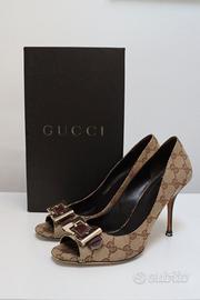 GUCCI GG Canvas Monogram Scarpe con Tacco Alto 10