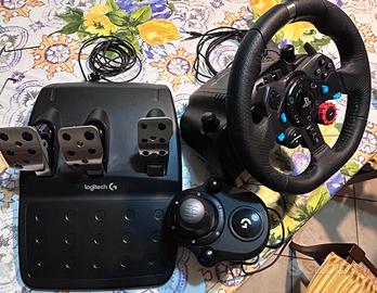 Volante logitech G29, pedali, cambio ad H