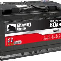Batteria auto Mammuth 80ah 600en 12v 