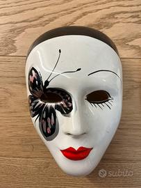 3 maschere veneziane dipinte a mano