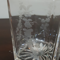 Bicchieri Cristallo 6+5 Pezzi + Bottiglia anni 70